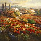 Famous Fields Paintings - Poppy Fields